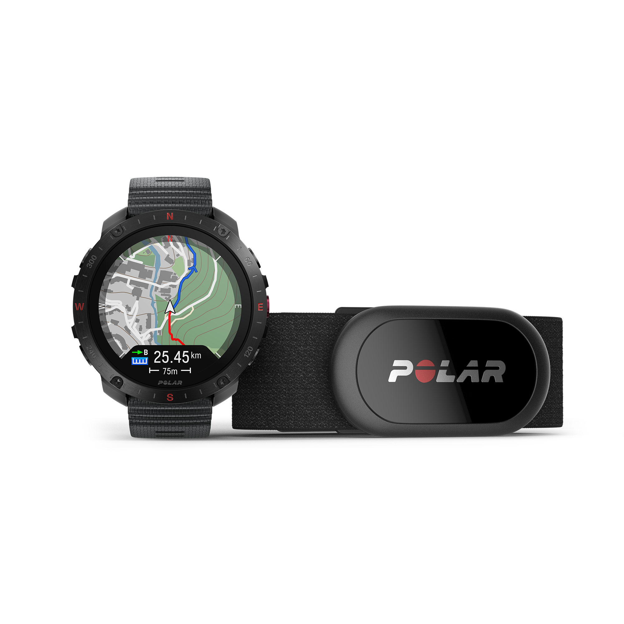 Polar Sporttester Grit X2 Pro HR, S-L, černá 900110286