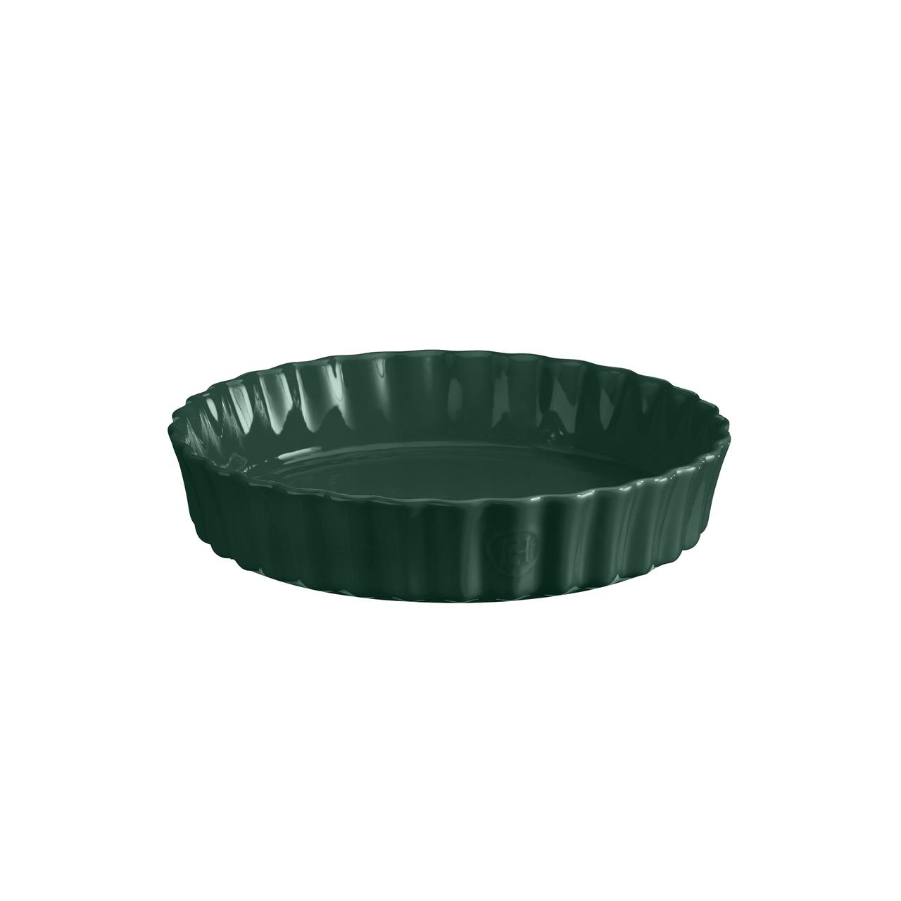 Emile Henry Hluboká koláčová forma, Ø 24 cm, cedrově zelená 076024