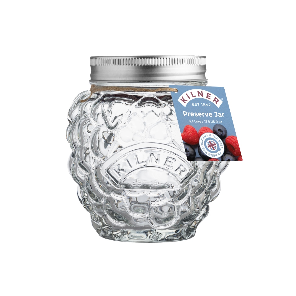 Kilner Ozdobná zavařovací sklenice ve tvaru maliny/ostružiny, 400 ml 0025.056