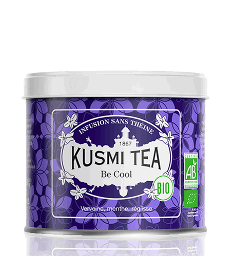 Kusmi Tea Sypaný bylinný čaj Be Cool Bio, kovová dóza 90 g 21654A1070