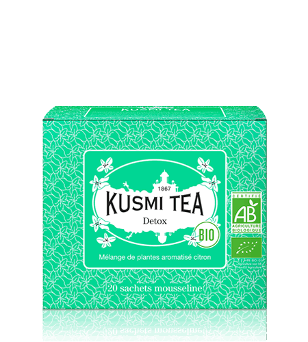 Kusmi Tea Porcovaný bylinný čaj Detox Bio, 20 sáčků 21640A1120