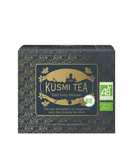 Kusmi Tea Porcovaný černý čaj Earl Grey Intense Bio, 20 sáčků 21703A1120