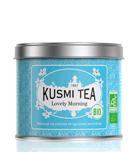 Kusmi Tea Sypaný bylinný čaj Lovely Morning Bio, kovová dóza 100 g 21684A1070