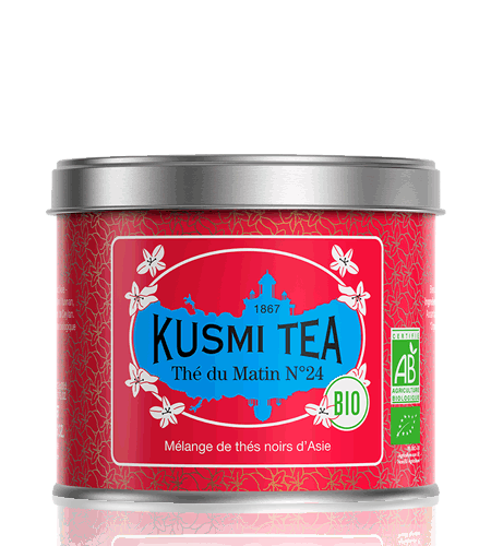 Kusmi Tea Sypaný černý čaj Russian Morning N° 24 Bio, kovová dóza 100 g 21656A1070