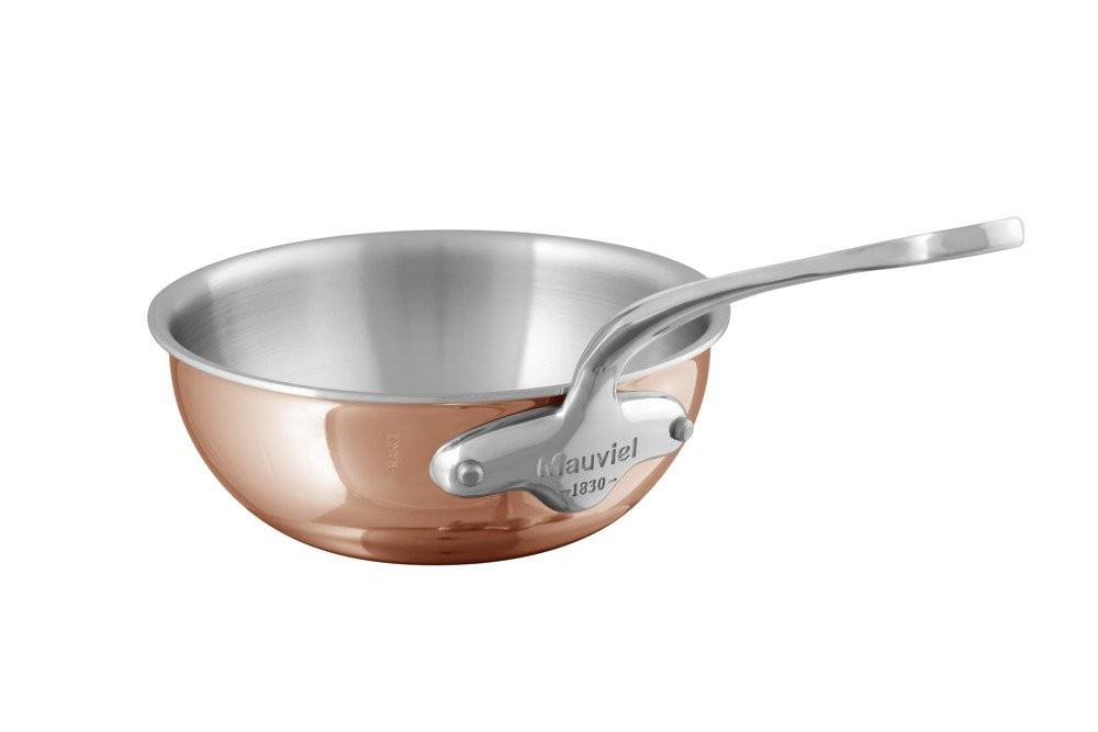 Mauviel M´6S měděná soté pánev na indukci, oblá, 16 cm 51216