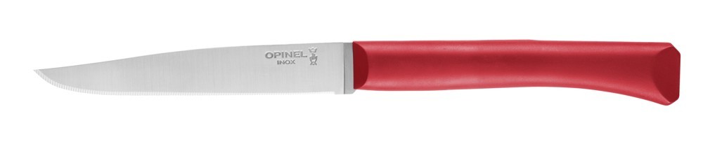 Opinel Bon Appetit steakový nůž s polymerovou rukojetí, červený, čepel 11 cm 1902