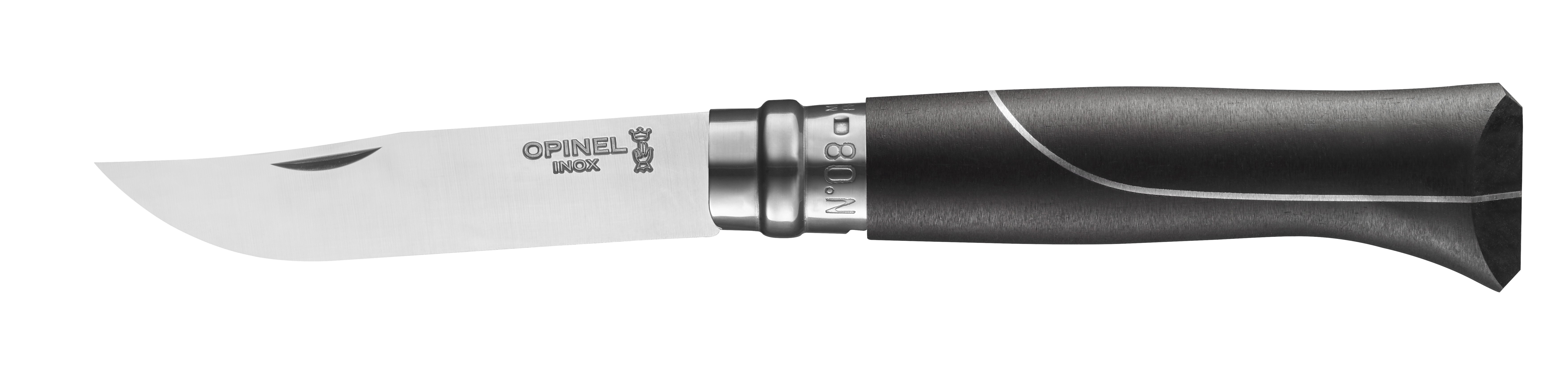 Opinel Zavírací nůž N°08 Ellipse, rukojeť eben/hliník, limitovaná edice 002347
