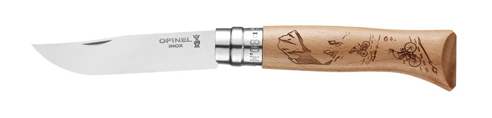 Opinel Zavírací nůž N°08, Gravure Sport Velo, 8,5 cm 002187