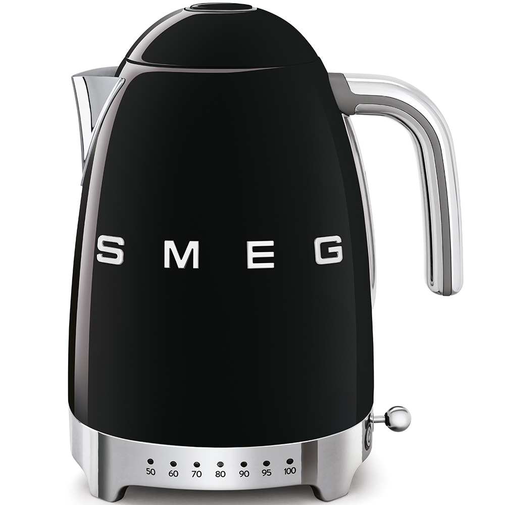 Smeg Rychlovarná konvice 50´s Retro Style, s regulací teploty, 1,7 l černá KLF04BLEU