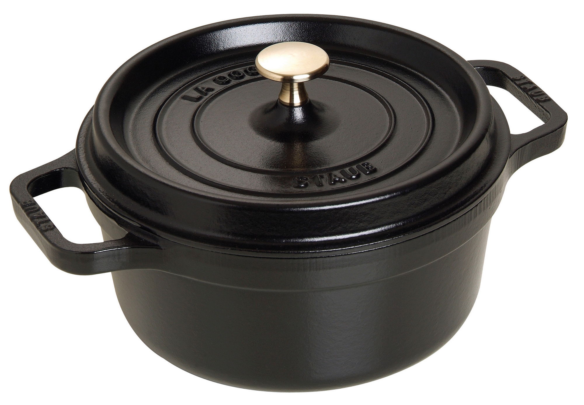 Staub Litinový hrnec s poklicí Cocotte, černá, 20 cm / 2,2 l 1102025