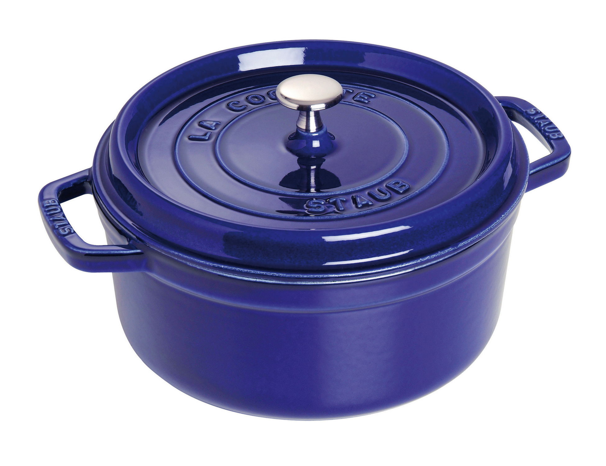 Staub Litinový hrnec s poklicí Cocotte, Ø 28 cm/ 6,7 l, tmavě modrá 1102891