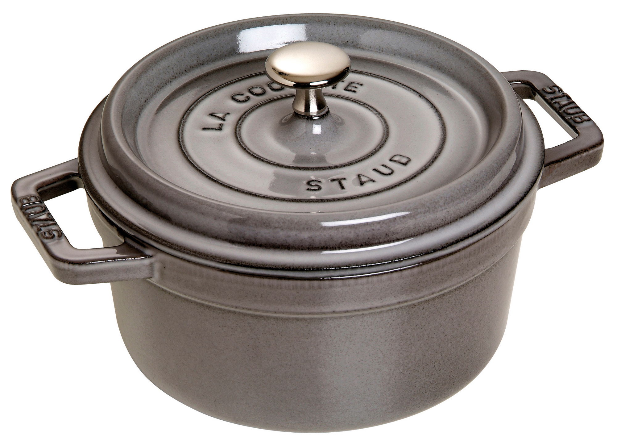 Staub Litinový hrnec s poklicí Cocotte, Ø 28 cm/ 6,7 l, šedá 1102818