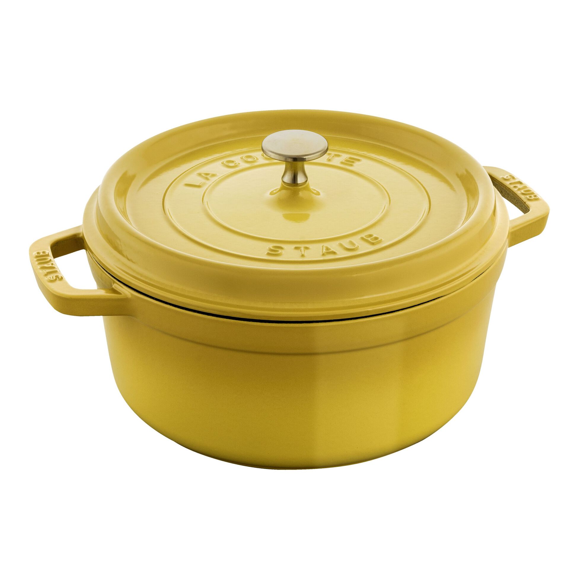 Staub Litinový hrnec s poklicí Cocotte, Ø 28 cm/ 6,7 l, citronová 1029104