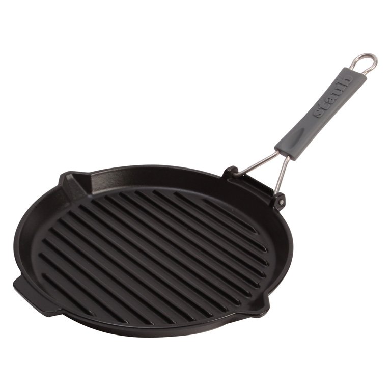Staub Grilovací pánev kulatá, černá, 27 cm 1202023