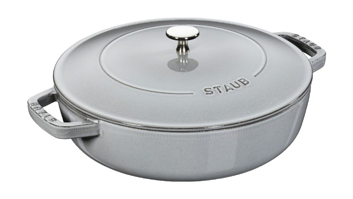 Staub Litinový kastrol s poklicí Chistera, grafitově šedá, 28 cm 12612818