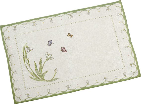 Villeroy & Boch Colourful Spring bavlněná prostírka sněženky, 32 x 48 cm 14-8663-6120