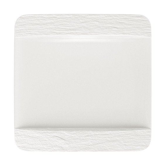 Villeroy & Boch Manufacture Rock Blanc jídelní talíř, 28 x 28 cm 10-4240-2610