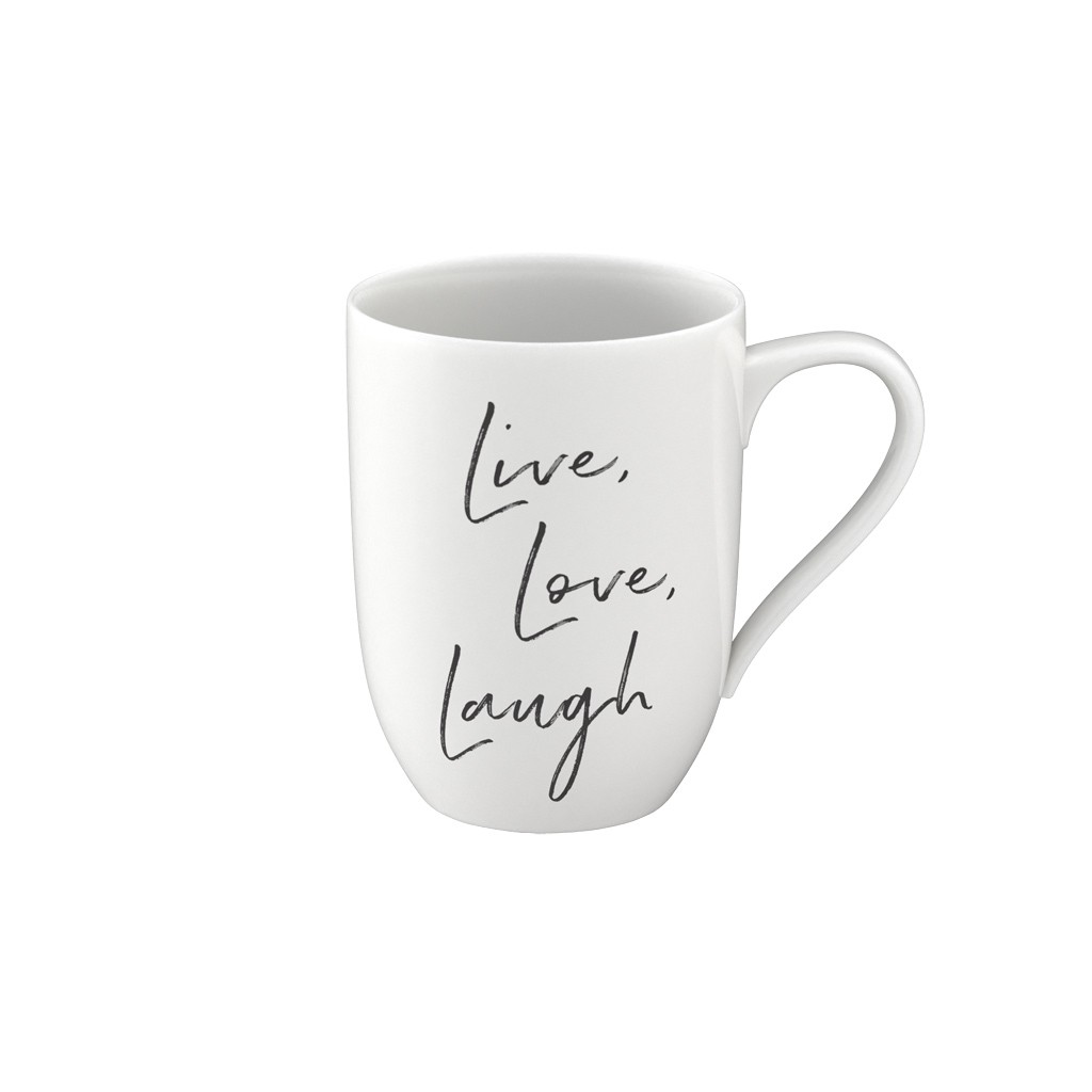 Villeroy & Boch Statement hrnek "Live Love Laugh", 0,34 l 10-1621-9659