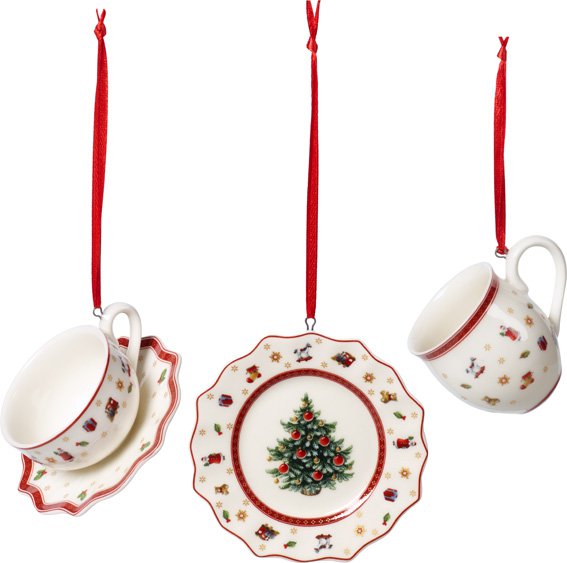 Villeroy & Boch Toy´s Delight Decoration vánoční závěsná dekorace, servis, 3 ks 14-8659-6664