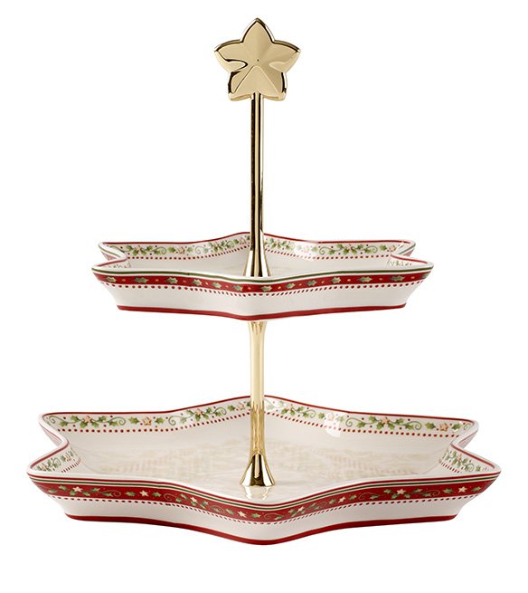 Villeroy & Boch Winter Bakery Delight etažér, cesmína, 34 cm  14-8612-7882