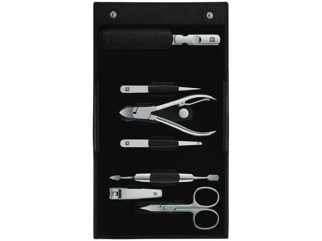 Zwilling Beauty Classic Inox manikúra, černá kůže, 7 ks 97682-004