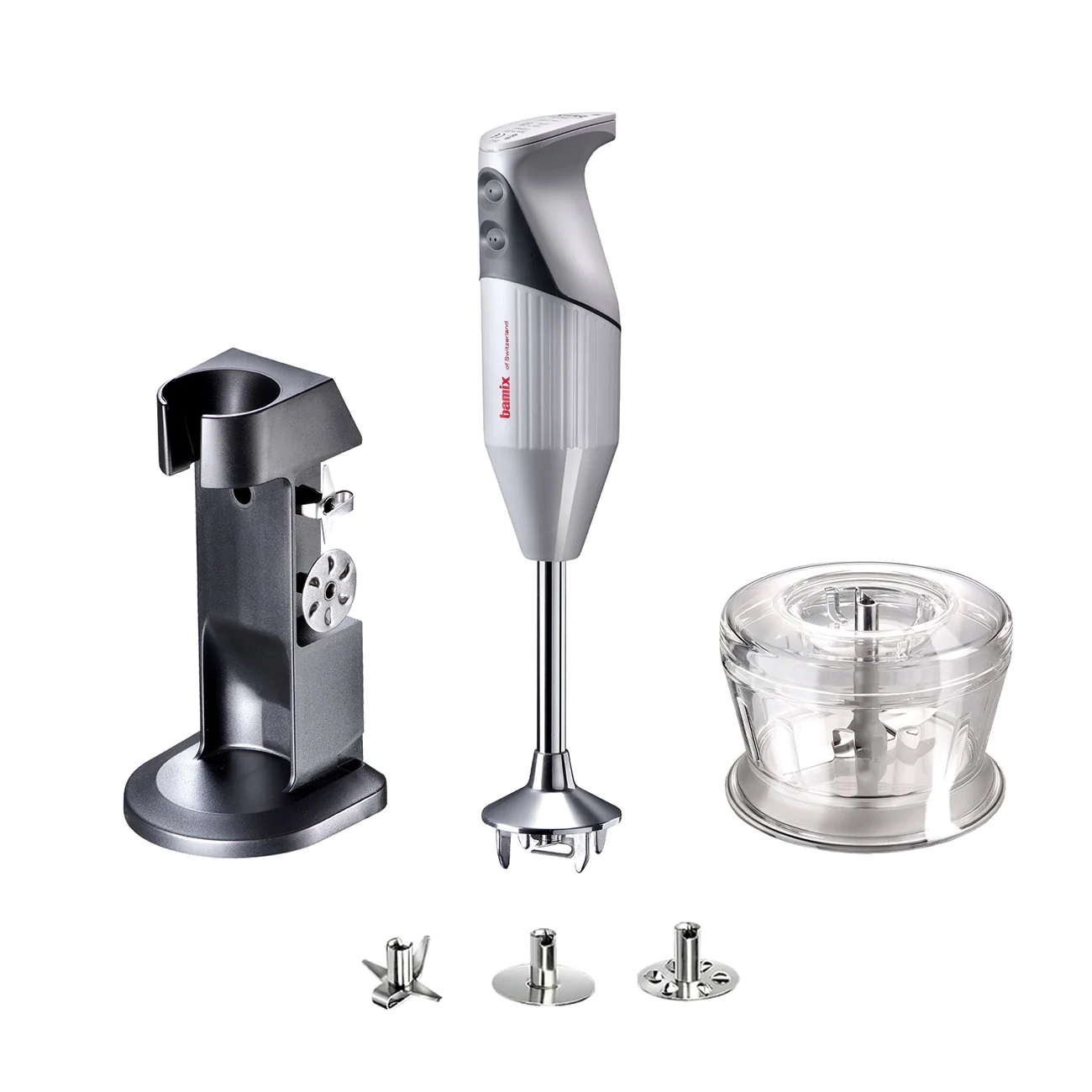 Bamix Ponorný tyčový mixér Deluxe, typ D, 200 W, stříbrná 1010.025