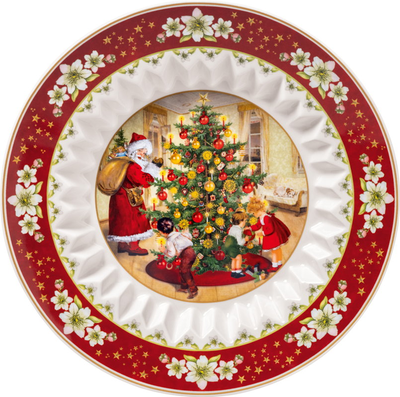 Villeroy & Boch Toy's Fantasy mísa, Santa rozdává dárky, Ø 25 cm 14-8332-3631