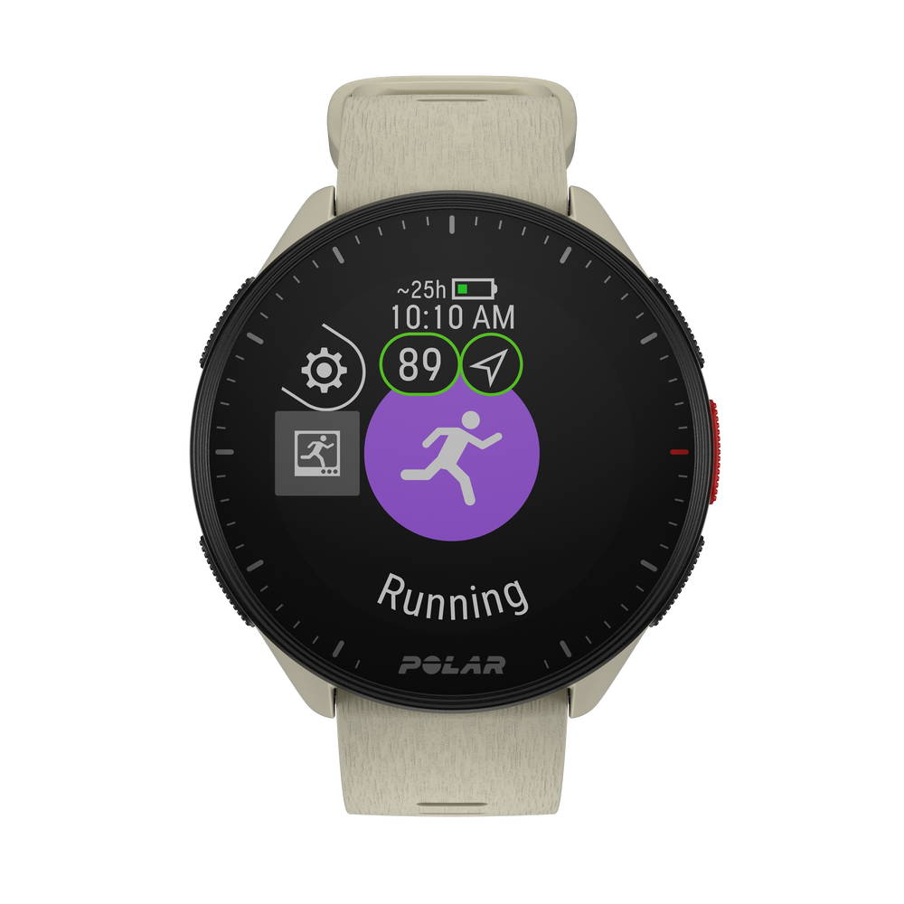 Polar Běžecké hodinky Pacer s GPS, velikost S-L, bílá 900102175