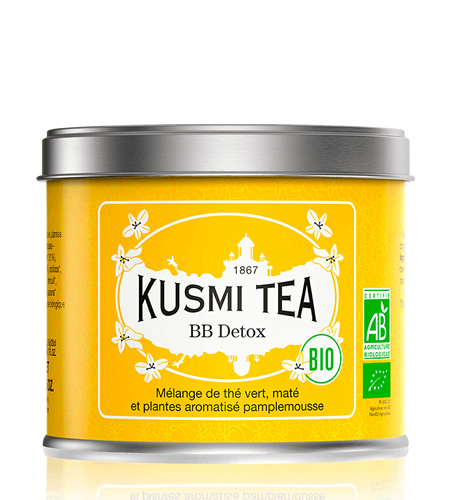 Kusmi Tea Sypaný zelený čaj BB Detox Bio, kovová dóza 100 g 21721A1070
