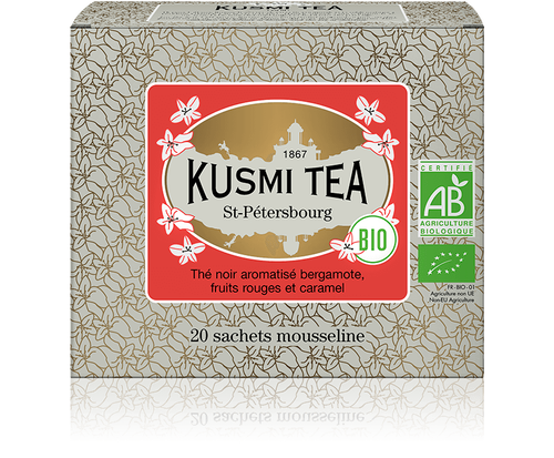 Kusmi Tea Porcovaný černý čaj St. Petersburg Bio, 20 sáčků 21718A1120