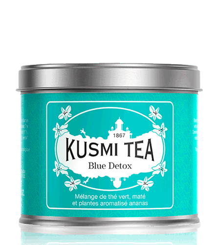 Kusmi Tea Sypaný zelený čaj Blue Detox, kovová dóza 100 g 21653A1072