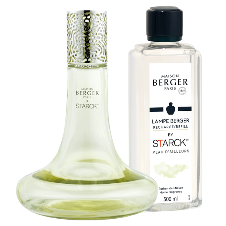 Maison Berger Paris Dárková sada: katalytická lampa Starck, zelená + Peau d’Ailleurs, 500 ml 4739