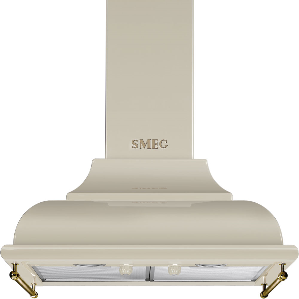 Smeg SMEG Komínový odsavač par Cortina, šířka 60 cm, krémová KC16POE