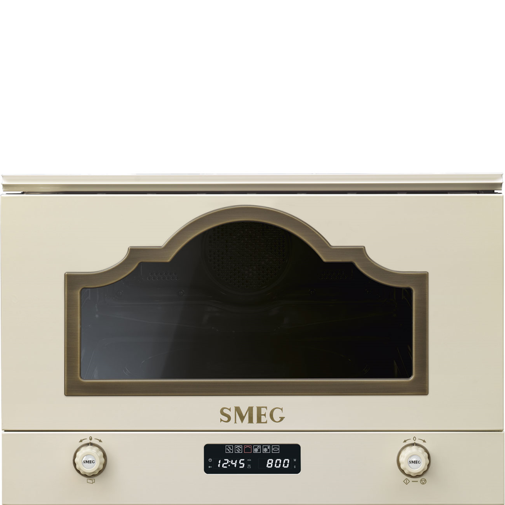 Smeg Mikrovlnná Trouba S Grilem, Mp722Po, Ř.Cortina, 45cm, Krémová MP722PO