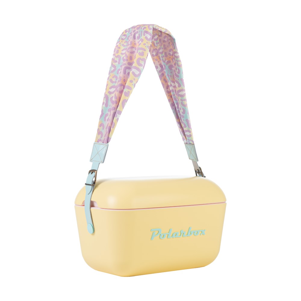 Polarbox Látkový popruh POP, vzor Animal, tyrkysová přezka PLBSTRAP9302