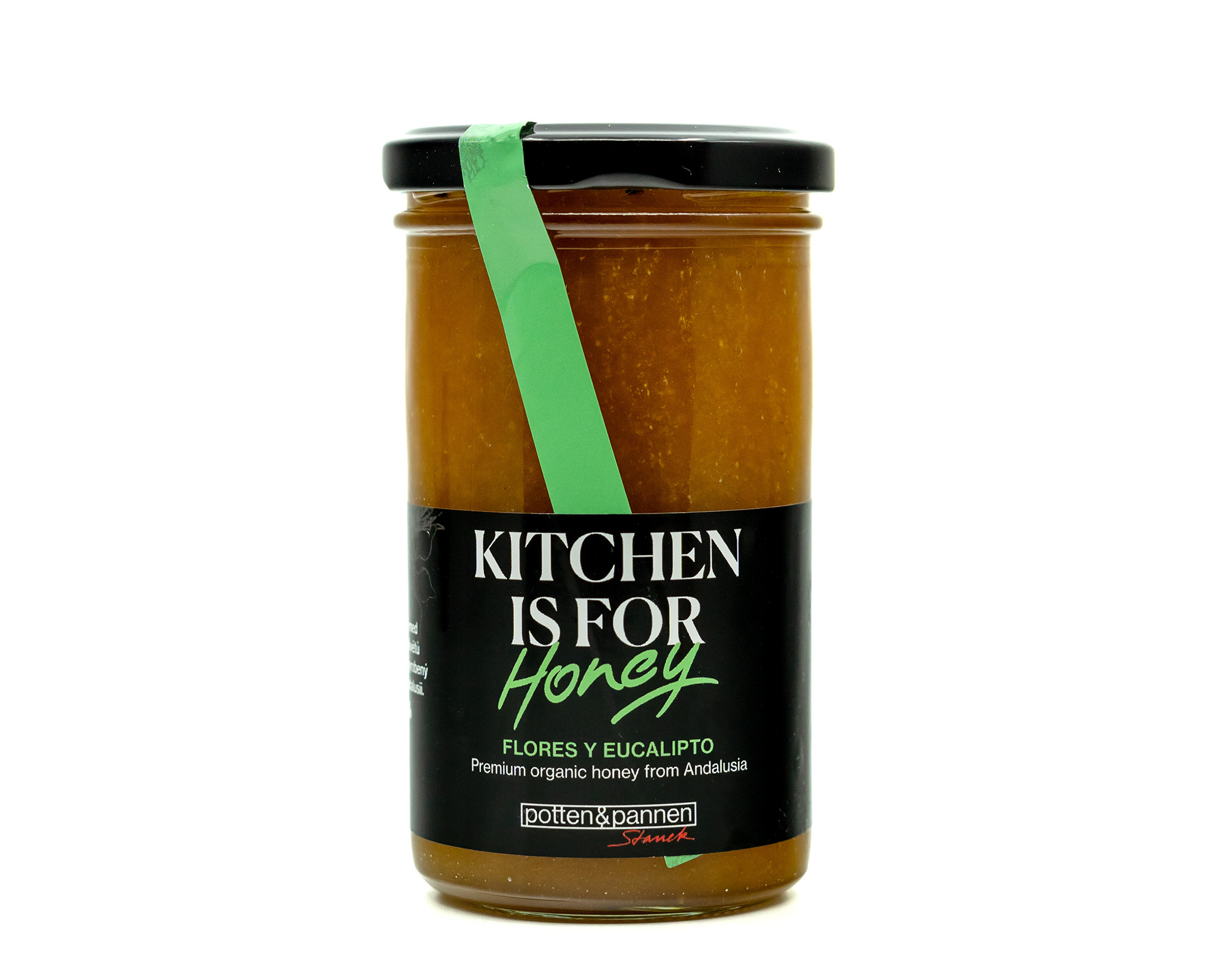 Verde Miel Bio med Flores y Eucalipto z divokých květin a eukalyptu, 375 g EU375g