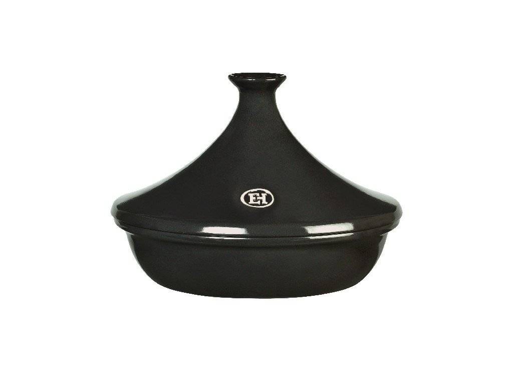 Emile Henry Keramický hrnec tajine Flame, Ø 27 cm, pepřová 795626