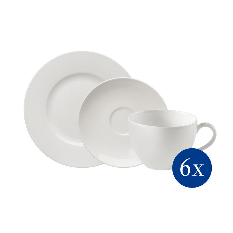 Villeroy & Boch Porcelánový kávový servis Basic White Vivo, 18 ks 19-5277-7126