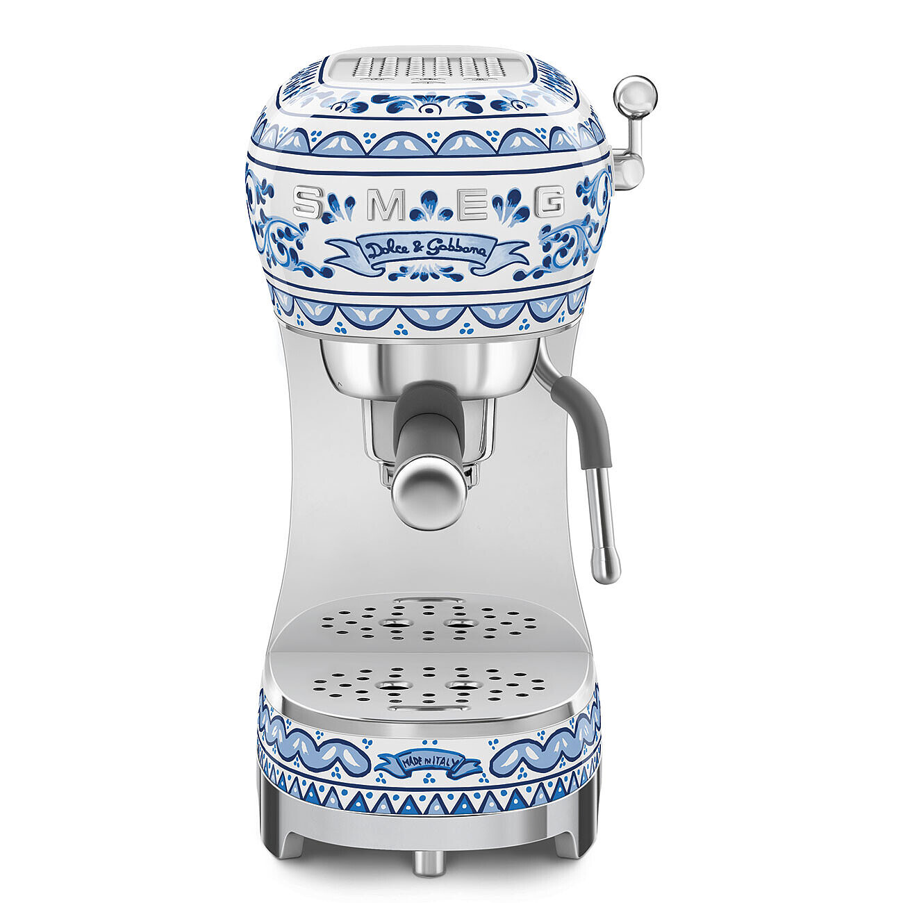 Smeg Dolce&Gabbana Pákový kávovar Blu Mediterraneo ECF02DGBEU