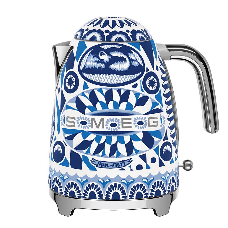 Smeg Dolce&Gabbana Rychlovarná konvice Blu Mediterraneo, 1,7 l  KLF03DGBEU