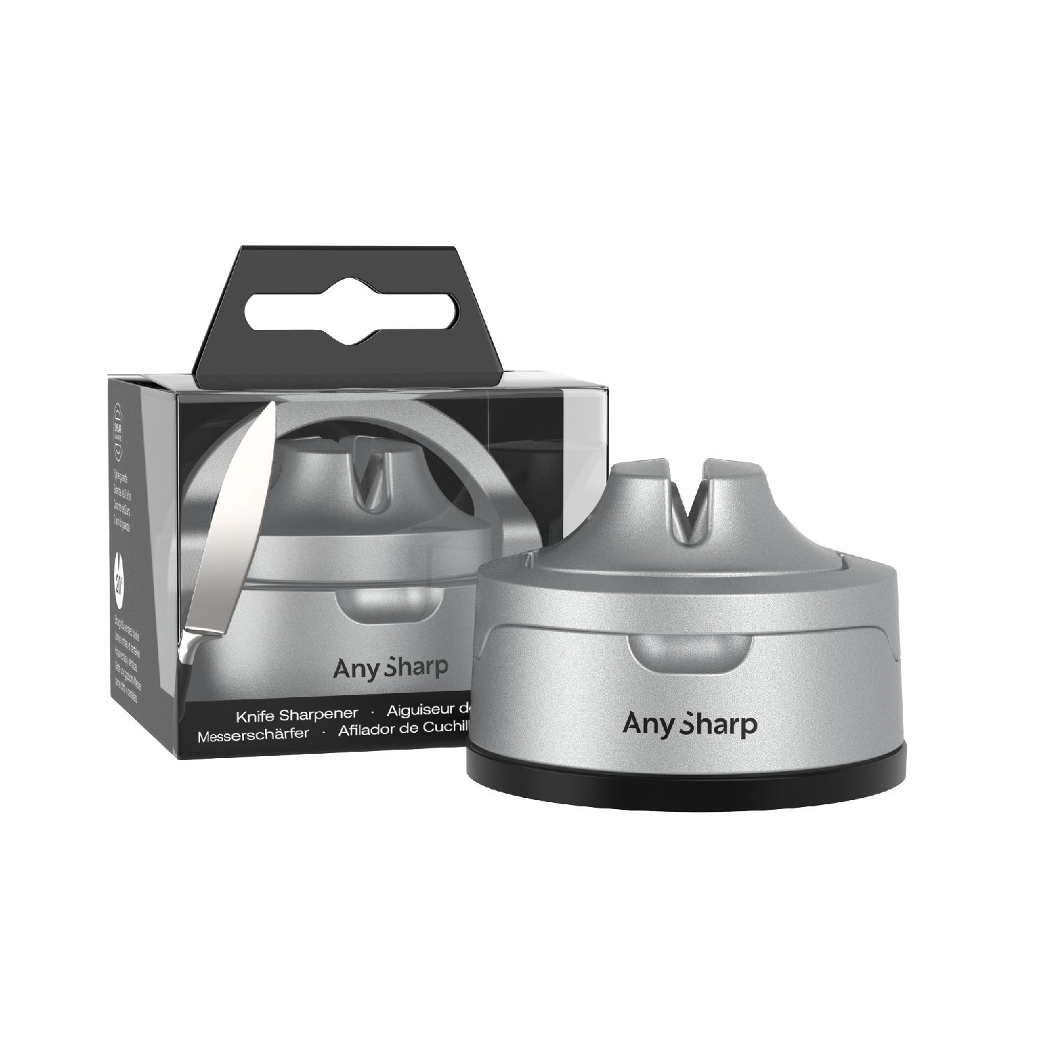 AnySharp Brousek na nože Evo, stříbrná ASKSEVOSIL