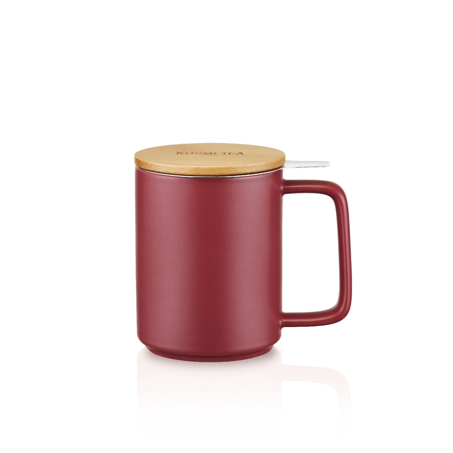 Kusmi Tea Hrnek na čaj s nerezovým sítkem, 0,48 l, vínová 5000000853