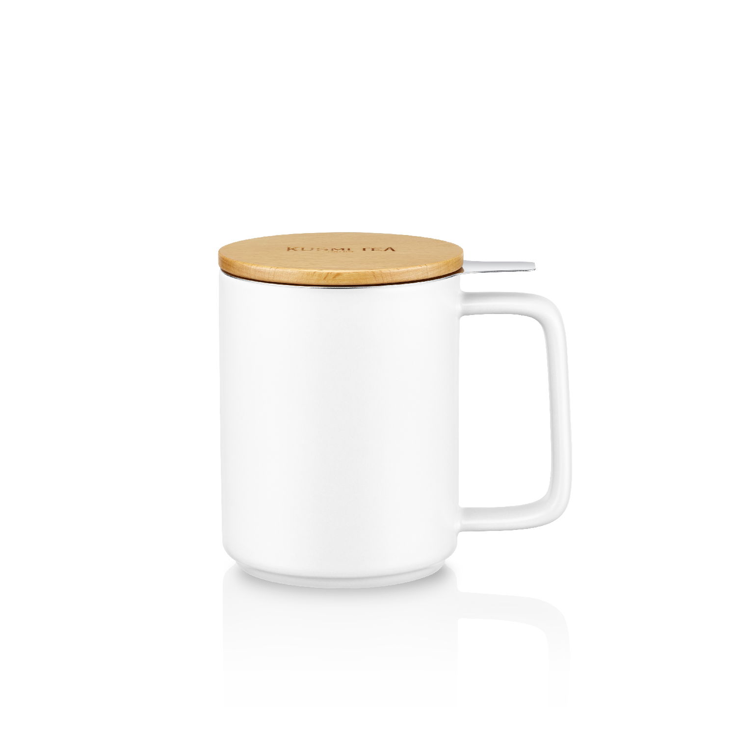 Kusmi Tea Hrnek na čaj s nerezovým sítkem, 0,48 l, bílá 5000000854