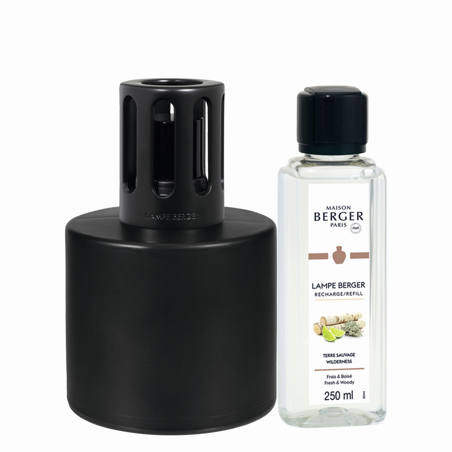 Maison Berger Paris Katalytická lampa Illusion, černá + náplň Divočina, 250 ml 4819