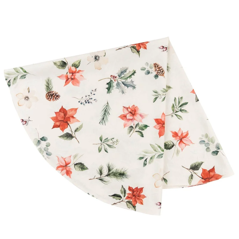 Sander Ubrus X-mas Flowers s klasickým vánočním motivem, Ø 130 cm 870433-40