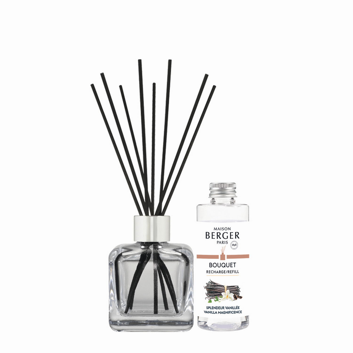 Maison Berger Paris Aroma difuzér Cube + náplň Velkolepá vanilka 100 ml 7728