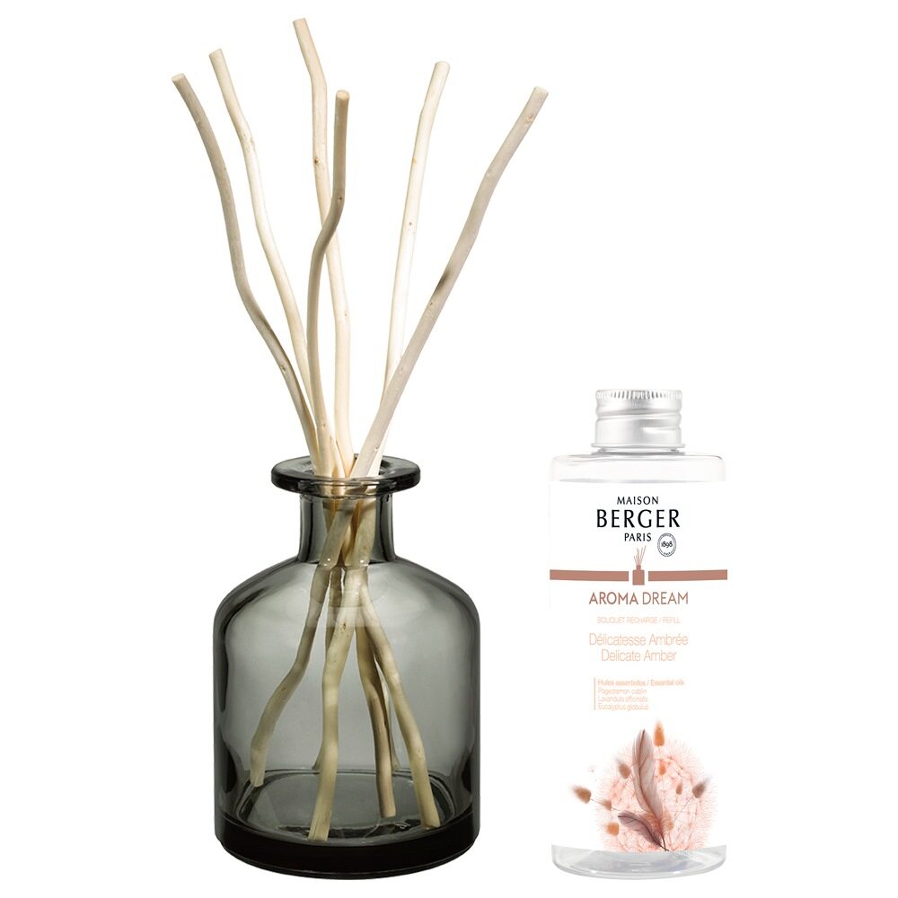 Maison Berger Paris Difuzér s vrbovými tyčinkami + náplň Aroma Dream – Jemná ambra 180 ml 7719