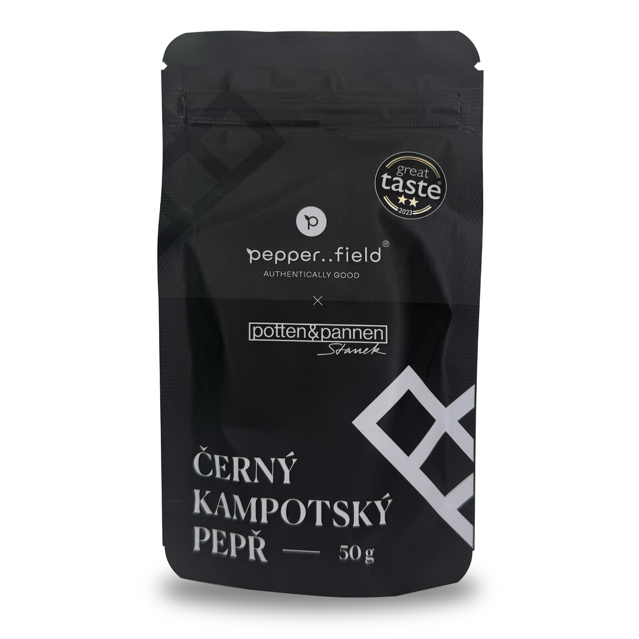 Pepperfield Kampotský pepř černý, 50g DOY-CERNY-50
