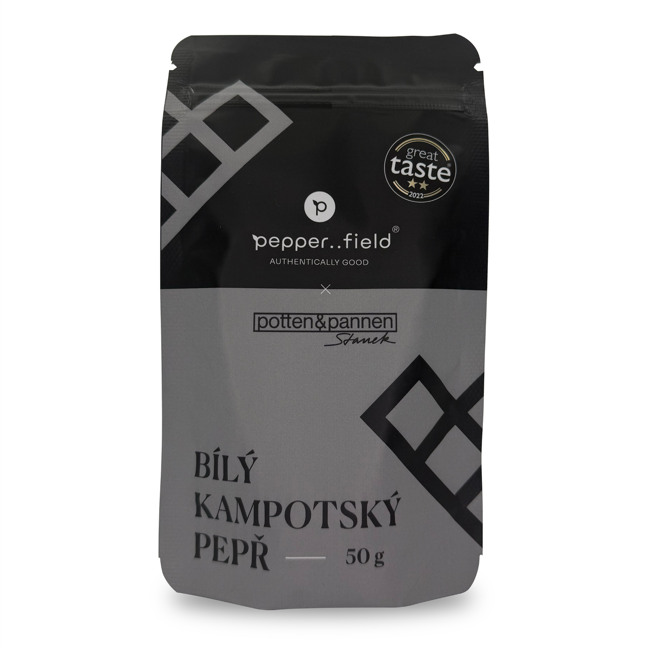 Pepperfield Kampotský pepř bílý, 50g DOY-BILY-50