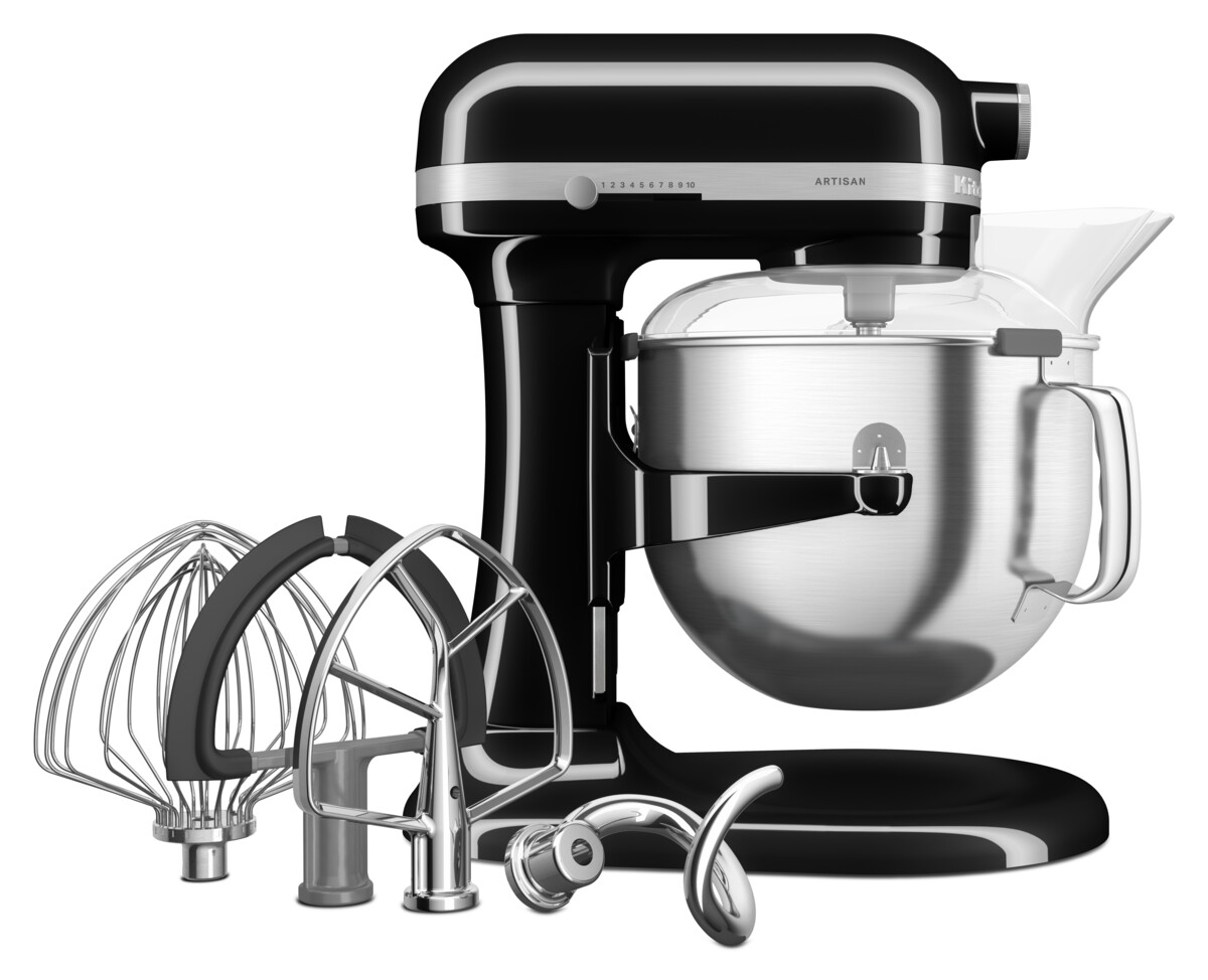 KitchenAid Kuchyňský robot Artisan 5KSM70SHX, se zvedací mísou 6,6 l, černá 5KSM70SHXEOB
